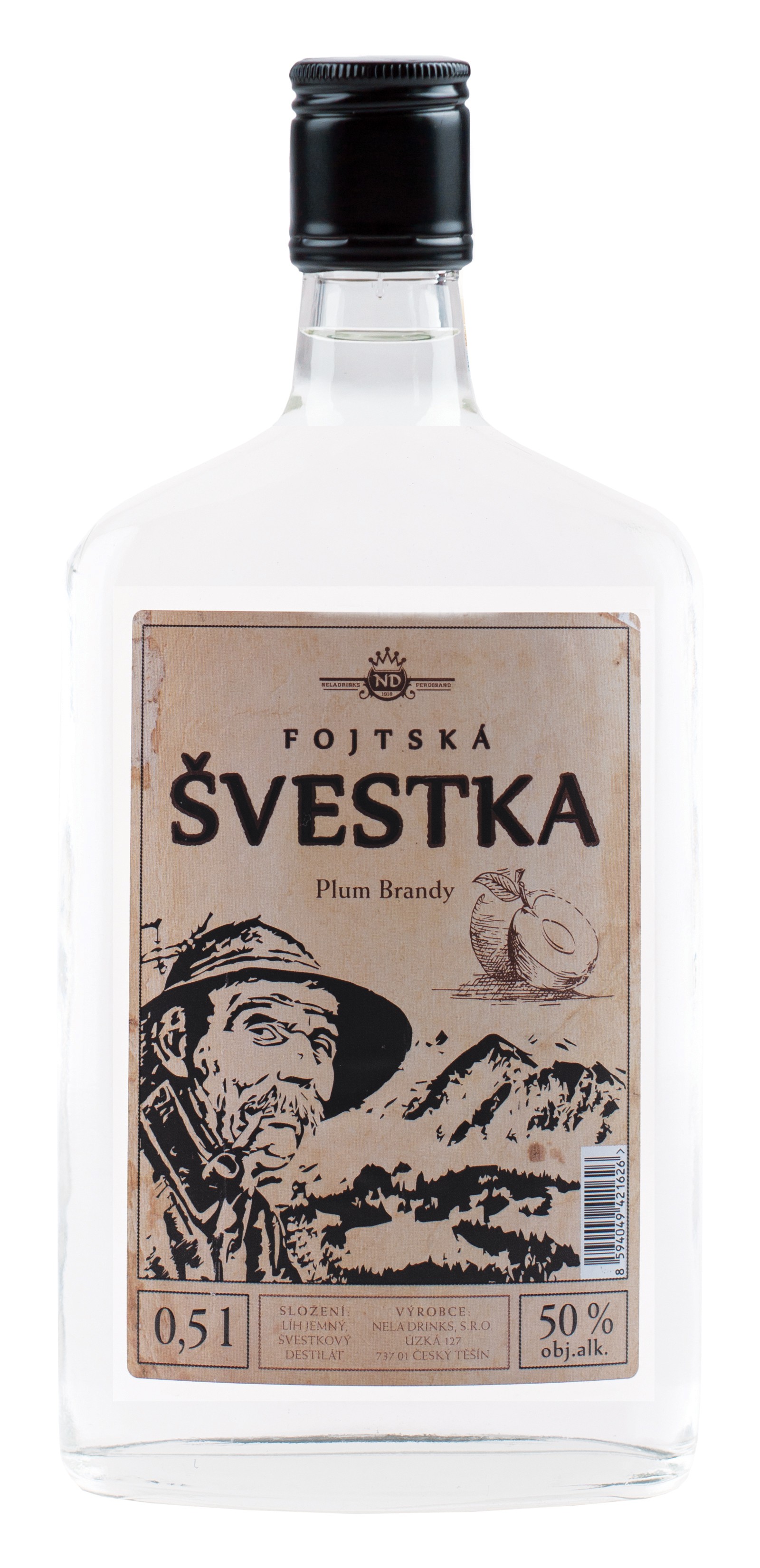 Fotografie produktu: FOJTSKÁ ŠVESTKA 0,5 L